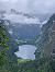 Der Obersee mit Königssee im Hintergrund Der Obersee mit Königssee im Hintergrund